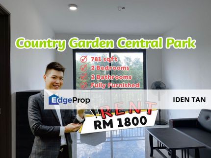 Country Garden Central Park 2 Bedrooms Fully Furnished For Rent Near Damansara Aliff, Bandar Baru Uda, Larkin, Tampoi, Bukit Aliff, Desa Rahmat, Johor, Johor Bahru