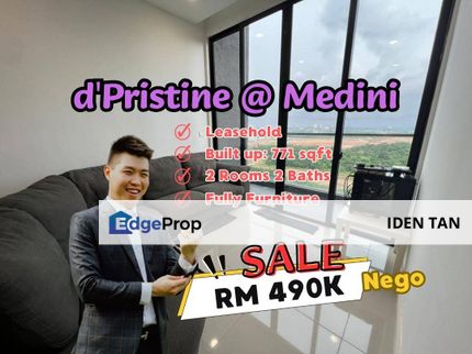 D’Pristine Medini Fully Furnished Unit For Sale Near Medini, Puteri Harbour, Eco Botanic, Iskandar Puteri, Legoland, Ledang Heights, Horizon Hills, Johor, Nusajaya