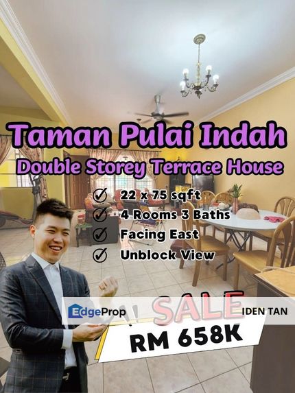 Pulai Indah Double Storey Terrace House For Sale Near Pulai Hijauan, Kangkar Pulai, Pulai Mutiara, Gelang Patah, Setia Eco Garden, Laman Citra, Johor, Kangkar Pulai