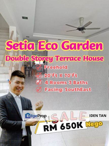 Setia Eco Garden Double Storey Terrace House For Sale Near Gelang Patah, Eco Village, Pulai Mutiara, GP Prima, Nusantara Prima, Nusa Bayu, Laman Citra, Johor, Gelang Patah