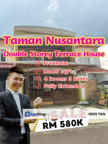 Taman Nusantara Double Storey Terrace House For Sale Near Gelang Patah, Nusa Perintis, Nusantara Prima, Nusa Bayu, Nusa Sentral, Eco Botanic, Medini, Johor, Gelang Patah