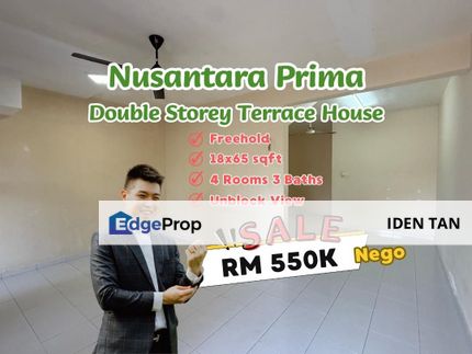 Nusantara Prima Double Storey Terrace House For Sale Near Gelang Patah, Iskandar Puteri, Nusa Bayu, Setia Eco Garden, Nusa Sentral, Medini,Bukit Indah, Johor, Nusajaya