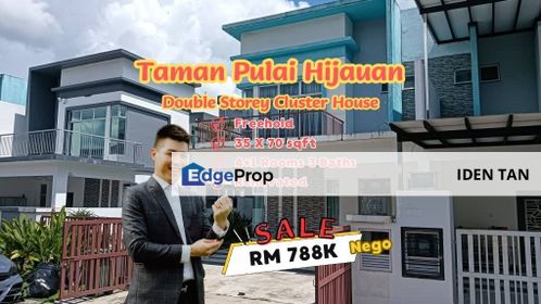 Pulai Hijauan Double Storey Cluster House Renovated Unit For Sale Near Pulai Indah, Kangkar Pulai, Pulai Perdana, Pulai Jaya, Sri Pulai, Pulai Mutiara, Johor, Kangkar Pulai