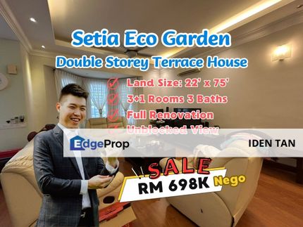 Setia Eco Garden Double Storey Terrace House Fully Renovated Unit For Sale Near Gelang Patah, Nusantara Prima, Nusa Bayu, Laman Citra, Aster Heights, Johor, Gelang Patah