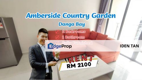 Amberside Country Garden Danga Bay Fully Furnished Unit For Rent Near Bora Residence, Tropez Residence, Golden Sands, Sri Samudera, Paragon Residence, Johor, Johor Bahru