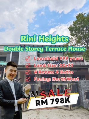 Rini Heights Mutiara Rini Double Storey Terrace House For Sale Near Tun ...