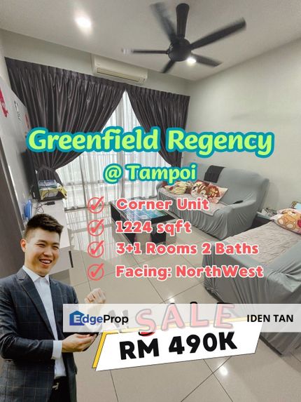 Greenfield Regency High Floor Corner Unit For Sale Near Tampoi Indah, Tampoi Utama, Sutera Utama, Bukit Mewah, Taman Johor, Munsyi Ibrahim, Tampoi, Johor, Tampoi