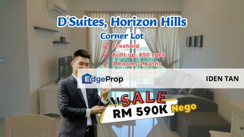 D'Suites Horizon Hills Corner Lot Fully Furnished Unit For Sale Near Horizon Hills, Nusa Indah, Senadi Hills, Bukit Indah, Nusa Idaman, Eco Botanic, Johor, Horizon Hills