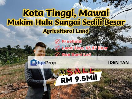 Kota Tinggi Agricultural Land For Sale Near Kota Tinggi, Mawai, Hulu Sungai Sedili Besar, Kampung Haji Mohd Jambi, Kampung Mawai Baharu, Sedili Kechil, Johor, Kota Tinggi