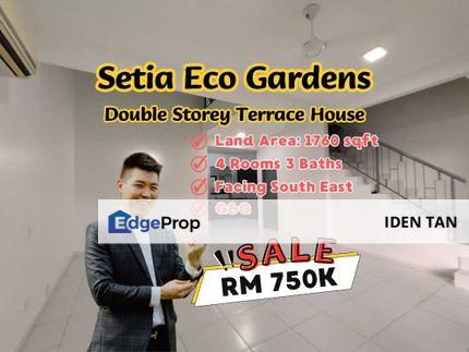 Setia Eco Gardens Double Storey Terrace House For Sale Near Eco Village, Gelang Patah, Nusantara Prima, Nusa Bayu, Pulai Mutiara, Pulai Indah,GP Prima, Johor, Gelang Patah