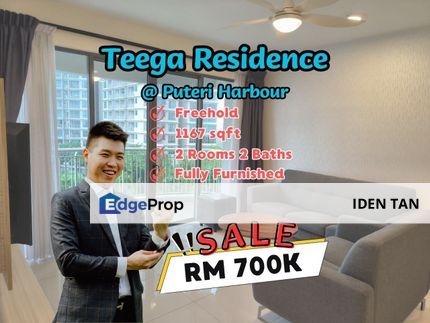 Teega Residence Puteri Harbour Fully Furnished Unit For Sale Near Puteri Harbour, Teega Suites, Imperia, Encrop Marina, Puteri Cove, Southern Marina, Johor, Kota Iskandar