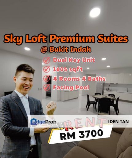 Sky Loft Premium Suites For Rent Near Bukit Indah, Nusa Bestari, Perling, Nusa Duta, Nusa Idaman, Nusa Indah, Sky Breeze, Sky Executive, Sky Trees, Johor, Johor Bahru