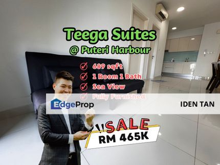 Teega Suites Puteri Harbour Sea View Fully Furnished Unit For Sale Near Iskandar Puteri, Eco Botanic, Horizon Hills, East Ledang, Teega Residence, Johor, 