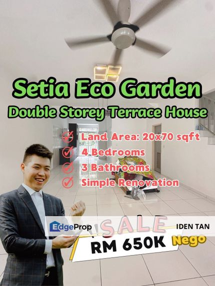 Setia Eco Garden Double Storey Terrace House For Sale Near Gelang Patah, Eco Village, Laman Citra, Aster Height, Pulai Mutiara, Nusantara Prima, Johor, Gelang Patah