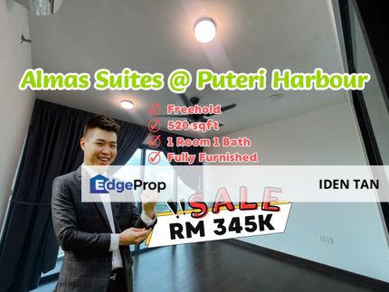 Almas Suites Puteri Harbour Fully Renovated & Fully Furnished Unit For Sale Near Teega Suites, Encorp Marina, Puteri Cove, Medini, Eco Botanic, Johor, Kota Iskandar