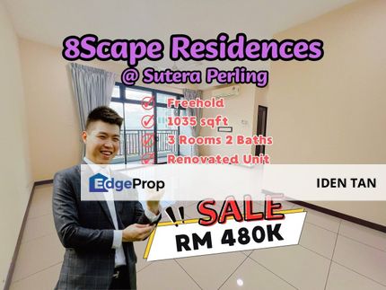 8Scape Residences Renovated Unit For Sale Near Taman Sutera, Perling, Nusa Bestari, Bukit Indah, Uda Utama, Taman Baiduri, Sutera Utama, Danga Sutera, Johor, Johor Bahru