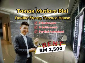 Mutiara Rini Double Storey Terrace House For Rent Near Mutiara Bestari ...