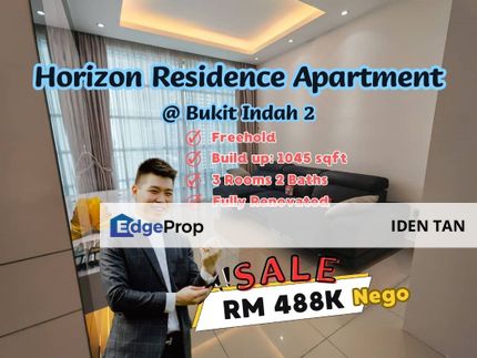 Horizon Residence Apartment Bukit Indah Fully Renovated Unit For Sale Near Horizon Hills, Nusa Idaman, Iskandar Puteri, Nusa Indah, Nusa Duta, Medini, Johor, Bukit Indah