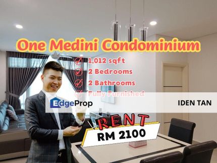 One Medini Condominium  2 Bedrooms Fully Furnished Unit For Rent Near Medini Signature, Elysia Park, Puteri Harbour, East Ledang, Iskandar Puteri, Johor, Nusajaya