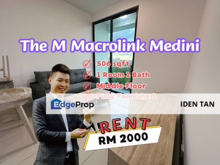 The M Macrolink Medini Fully Furnished Brand New Unit For Rent Near Medini, Iskandar Puteri, East Ledang, Horizon Hills, Gelang Patah, Bukit Indah, Johor, 