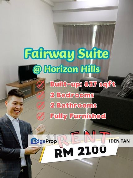 Fairway Suite Horizon Hills Fully Furnished Unit For Rent Near Iskandar Puteri, Nusa Idaman, Bukit Indah, Eco Botanic, Nusa Sentral, Nusa Bayu, Medini, Johor, Horizon Hills