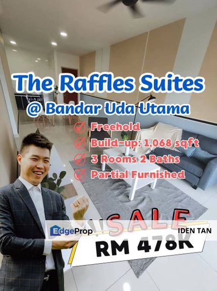 The Raffles Suites 3 Bedrooms Unit Near Uda Utama, Perling, Danga Sutera, Nusa Duta, Bukit Indah, Nusa Bestari, Tun Aminah, Sri Yaacob, Sutera Utama, Johor, Skudai
