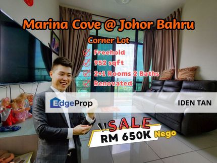Marina Cove High Floor Corner Lot For Sale Near Bayu Puteri, Grandview 360, Permas Jaya, Taman Sentosa, Southkey, Sri Tebrau, Polo Park, Taman Pelangi, Johor, Johor Bahru