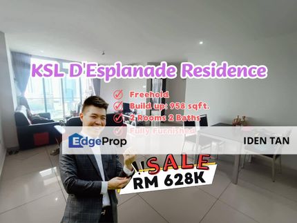 KSL D'Esplanade Residence Fully Furnished Unit For Sale Near Taman Century, Taman Pelangi, Taman Sentosa, Sri Tebrau, Kebun Teh, Taman Melodies, CIQ, Johor, Johor Bahru