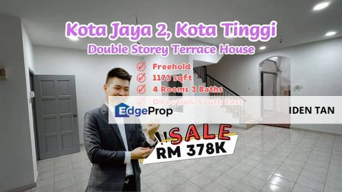 Kota Jaya 2 Kota Tinggi Double Storey Terrace House For Sale Near Kota Tinggi, Kota Kecil, Taman Muhibbah, Taman Laksamana, Taman Kota Mas, Sri Lalang, Johor, Kota Tinggi