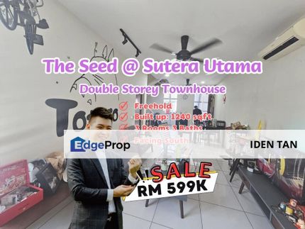 The Seed Sutera Utama Double Storey Townhouse For Sale Near Uda Utama, Tun Aminah, Sri Yaacob, Perling, Nusa Bestari, Bukit Indah, Skudai Indah,Skudai, Johor, Skudai
