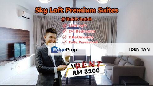 Sky Loft Premium Suites Bukit Indah Fully Furnished Unit For Rent Near Bukit Indah, Horizon Hills, Nusa Idaman, Nusa Duta, Perling, Taman Serimbun, Johor, Johor Bahru