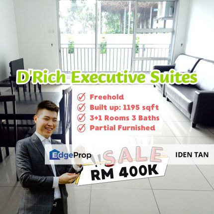 D'Rich Executive Suites For Sale Near Nusa Duta, Bukit Indah, Perling, Nusa Bestari, Uda Utama, Iskandar Puteri, Casa Amira, Taman Baiduri, Nusa Indah, Johor, Johor Bahru