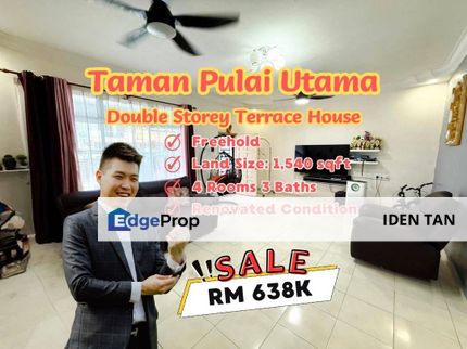 Pulai Utama Double Storey Terrace House Renovated Unit For Sale Near Pulai Flora, Taman Universiti, Desa Skudai, Pulai Perdana, Kangkar Pulai, Skudai, Johor, Skudai