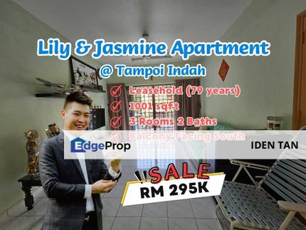 Lily & Jasmine Apartment For Sale Near Tampoi Indah, Tampoi Utama, Sutera Utama, Perling, Greenfield Regency, Sri Kenari, Sri Wangi, Kipark,Sri Akasia, Johor, Tampoi