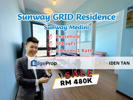 Sunway GRID Residence Renovated Unit For Sale Near Sunway Medini, Emerald Residence, Citrine Residence, Iskandar Puteri, Avira, Iskandar Puteri,Medini, Johor, 