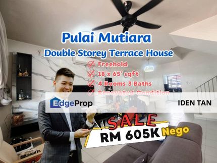 Pulai Mutiara Double Storey Terrace House For Sale Near Kangkar Pulai, Pulai Indah, Setia Eco Gardens, Gelang Patah, Eco Village, Laman Citra,GP Prima, Johor, Kangkar Pulai