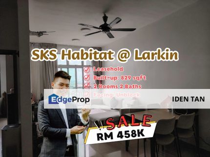 SKS Habitat Larkin Service Apartment For Sale Near Larkin Perdana, Larkin Indah, Larkin Jaya, Kebun Teh, Taman Melodies, Taman Suria, Larkin Heights, Johor, Johor Bahru
