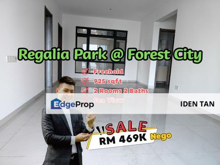 Regalia Park Forest City High Floor Sea View Unit For Sale Near Gelang Patah, Eco Botanic, East Ledang, Iskandar Puteri, Medini, Horizon Hills, Johor, Gelang Patah