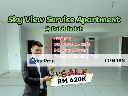 Sky View Service Apartment Bukit Indah For Sale Near Nusa Duta, Perling, Nusa Bestari, Sky Breeze, Sky Trees, Sky Executivce, Sky Loft, Nusa Indah, Johor, Bukit Indah
