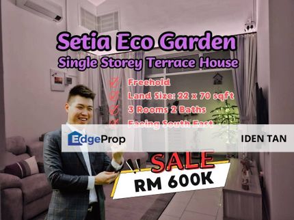 Setia Eco Garden Single Storey Terrace House For Sale Near Eco Village, Gelang Patah, Laman Citra, Aster Heights, Pulai Mutiara, GP Prima, Nusa Bayu, Johor, Gelang Patah