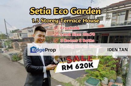 Setia Eco Garden 1.5 Storey Terrace House For Sale Near Setia Eco Village, Gelang Patah, Pulai Mutiara, Aster Height, Nusantara Prima, Nusa Bayu, Johor, Gelang Patah