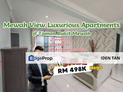 Mewah View Luxurious Apartments For Sale Near Bukit Mewah, Munsyi Ibrahim, Taman Anggerik, Impian Emas, Bukit Kempas, Taman Johor, Tampoi Indah,Tampoi, Johor, Johor Bahru