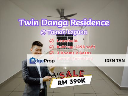 Twin Danga Residence For Sale Near Taman Laguna, Perling, Taman Baiduri, Taman Sutera, Danga Bay, Nusa Duta, Casa Amira, Perling Heights,Midas Perling, Johor, Johor Bahru