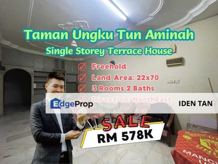 Tun Aminah Single Storey Terrace House For Sale Near Taman Nesa, Skudai Indah, Sutera Utama, Seri Orkid, Skudai Baru, Mutiara Rini, Sri Yaacob, Skudai, Johor, Skudai