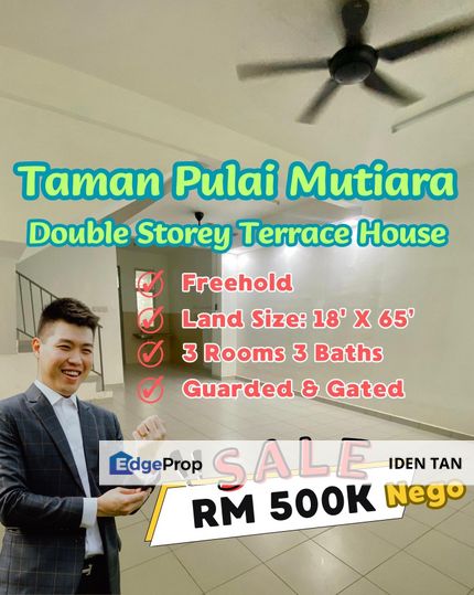 Pulai Mutiara Double Storey Terrace House For Sale Near Pulai Indah, Pulai Hijauan, Laman Citra, Aster Heights, Setia Eco Gardens, Gelang Patah, Johor, Kangkar Pulai