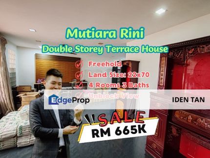 Mutiara Rini Double Storey Terrace House Renovated Unit For Sale Near Mutiara Mas, Mutiara Bestari, Skudai Indah, Tun Aminah, Sutera Utama, Seri Orkid, Johor, Skudai