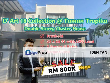 D’Art 18 Collection Taman Tropika Kulai Double Storey Cluster For Sale Near Kulai Besar, Taman Kota Kulai, Bandar Indahpura, Bandar Putra, Kulai, Johor, Kulai