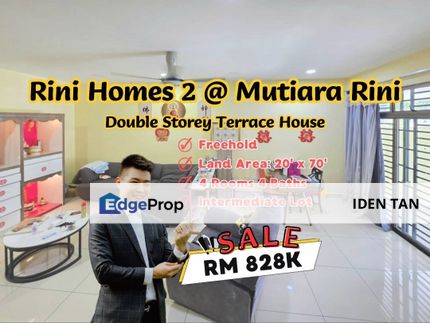 Rini Homes 2 Mutiara Rini Double Storey Terrace House For Sale Near Mutiara Mas, Mutiara Bestari, Skudai Indah, Seri Orkid, Tun Aminah, Skudai Baru, Johor, Skudai