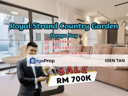 Royal Strand Country Garden Danga Bay High Floor Fully Furnished For Sale Near Bora Residence, Tropez Residence, Petri Condo, Straits View 18, JB Town, Johor, Johor Bahru