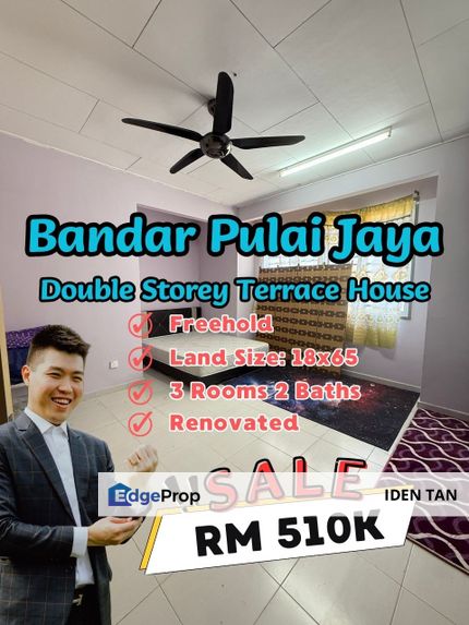 Pulai Jaya Double Storey Terrace House For Sale Near Pulai Emas, Pulai Perdana, Kangkar Pulai, Sri Pulai, Taman Teratai, Pulai Hijauan, Skudai, Johor, Kangkar Pulai